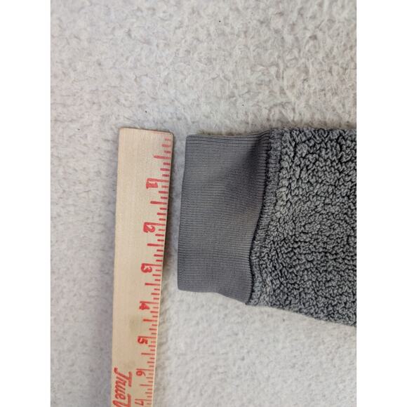 LL Bean Hoodie Sweatshirt Mens Small Gray Tumbled Sherpa Pile Pullover - Picture 5 of 16